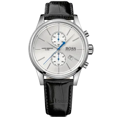 Chronograph Leather Strap Quartz Watch